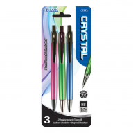 BAZIC Crystal 0.7mm Mechanical Pencil (3/Pack)