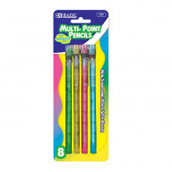 BAZIC Transparent Multi-Point Pencil (8/Pack)