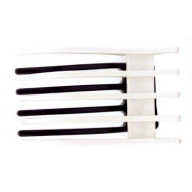 Caravan Topes And Bottom Combine To Create This Black And White Modern Salon Hairpin