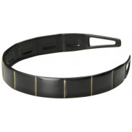 Caravan Boxed Designed Headband In Classic Black Color With Hand Painted Gold Decoration