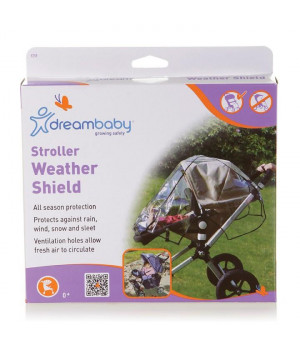 Stroller Weather Shield - Black Piping