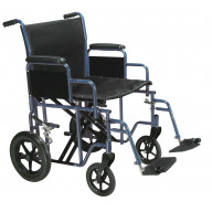 Bariatric Heavy Duty Transport Wheelchair with Swing Away Footrest, 20