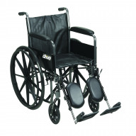 Silver Sport 2 Wheelchair, Detachable Full Arms, Elevating Leg Rests, 16