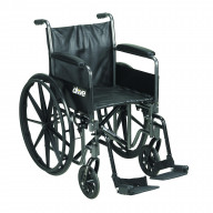 Silver Sport 2 Wheelchair, Detachable Full Arms, Swing away Footrests, 16