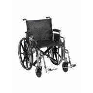 Sentra Extra Heavy Duty Wheelchair, Detachable Desk Arms, Swing away Footrests, 20