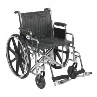 Sentra EC Heavy Duty Wheelchair, Detachable Desk Arms, Swing away Footrests, 20