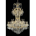 2800 Maria Theresa Collection Chandelier D:46in H:64in Lt:36 Gold Finish (Royal Cut Crystals)