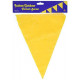 Beistle Indoor/Outdoor Pennant Banner, 10-Inch by 12-Feet, Golden-Yellow