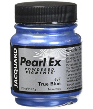 Jacquard Jac-JPX6871 Pearl Ex Powdered Pigment, 0.5 oz, True Blue