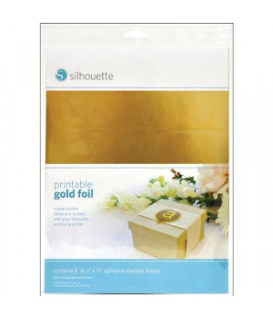 Silhouette Printable Gold Foil
