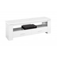 Tv Stand, 48 Inch, Console, Media Entertainment Center, Storage Drawers, Living Room, Bedroom, Laminate, White, Contemporary, Modern