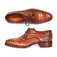 Paul Parkman Genuine Crocodile Goodyear Welted Derby Shoes (ID#44Z87)