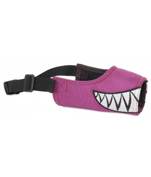 Pet Life Fumigation Adjustable Designer Dog Muzzle - Medium - Purple