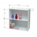 White Wood 2 Tier Shelf Bookcase Storage Unit Organizer