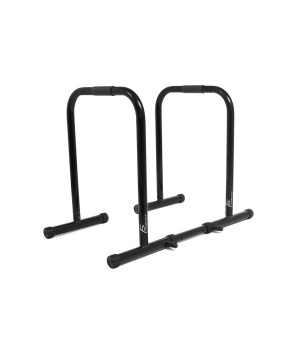 ProSource Dip Stand Station, Heavy Duty Ultimate Body Press Bar for Tricep Dips, Pull-Ups, Push-Ups, L-Sits, Black