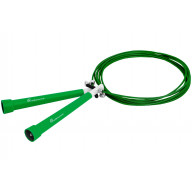 ProSource Speed Jump Rope 10 Adjustable Length, Plastic Handles, Fast Turning for Cardio, Boxing, Green