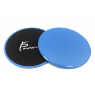 ProSource Core Sliding Exercise Discs, Dual-Sided Sliders for Use on Any Surface at Home or Gym for Full-Body Workouts, Blue