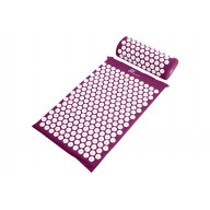 ProSource Acupressure Mat Pillow Set Back/Neck Pain Relief Muscle Relaxation, Purple