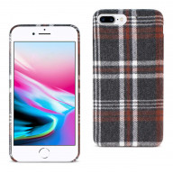 Reiko iPhone 8 Plus Checked Fabric In Brown