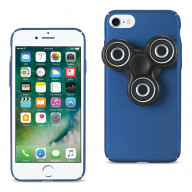 REIKO IPHONE 7/ 6/ 6S CASE WITH LED FIDGET SPINNER CLIP ON IN NAVY
