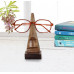 Store Indya Wooden Nose Shaped Eyeglass Holder Spec Stand (Brown Collection)