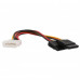 Molex 4-Pin Male to 2x 15-Pin SATA Power Cable
