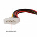 Molex 4-Pin Male to 2x 15-Pin SATA Power Cable