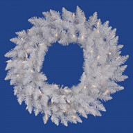 Vickerman 24" Sparkle White Wreath 50LED Wht - A104225LED (Case of 12)