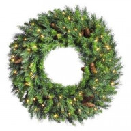 Vickerman 60" Cheyenne Pine Wreath LED 400WW - A801061LED (Case of 1)