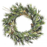 Vickerman 16" Prelit Mixed Country Wreath 50CL - A801819 (Case of 12)
