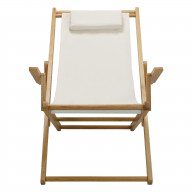 Sling Chair Natural Frame-Natural/Wheat Canvas