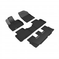 3D MAXpider HYUNDAI PALISADE 8-SEAT 2020-2022 KAGU BLACK R1 R2 R3