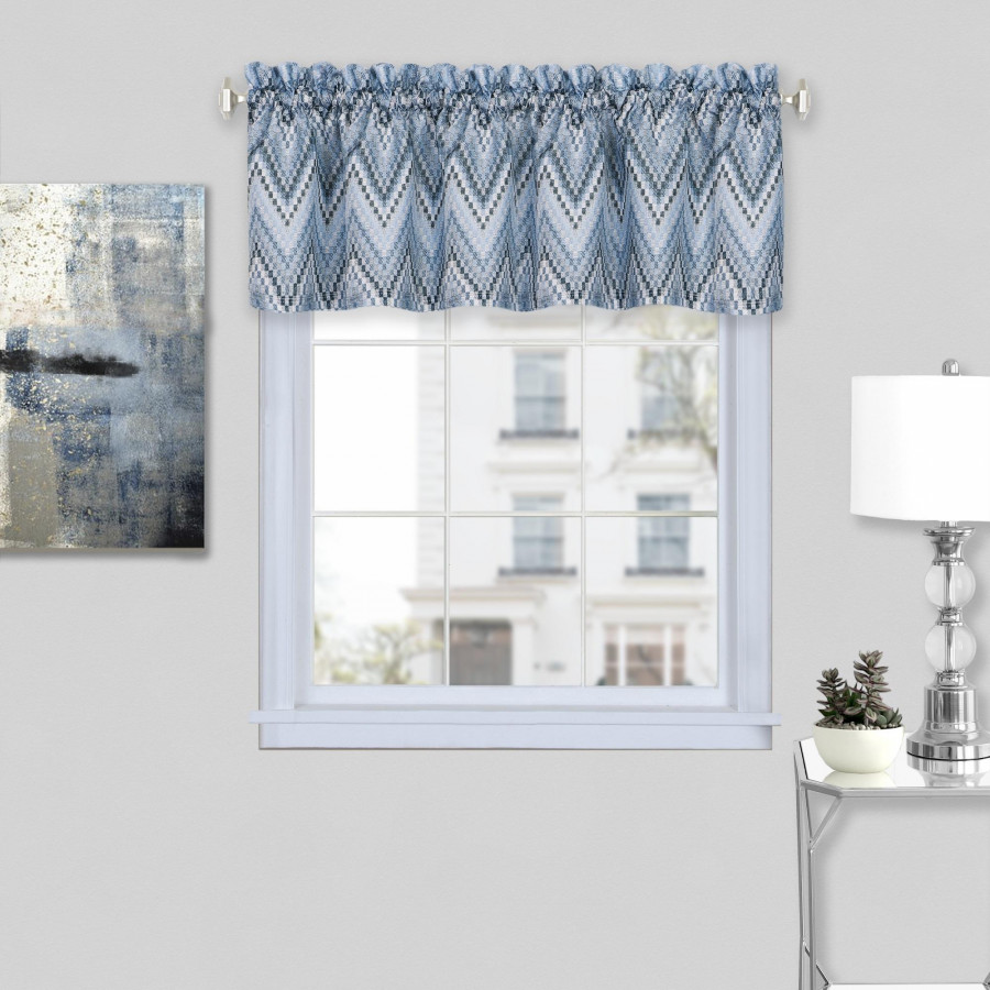 Avery Window Curtain Valance - 58x14 - Ice Blue