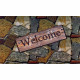 Ergode Welcome Quarry Stones Outdoor Rubber Entrance Mat 18 in. x 30 in.