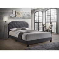 Tradilla - Queen Bed Gray Fabric