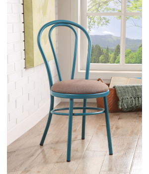 Jakia - Side Chair (Set-2) Fabric & Teal
