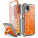 CaseBorne ArmadilloTek V Case for Samsugn Galaxy A12 with Built-in Screen Protector & Kickstand Full-Body Multi-Layer Rugged - Orange