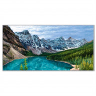 North-Lake 30x60 Painting with Silver frame