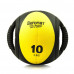 Aeromat Sportime 8 lb Dual Grip Power Medicine Ball, Orange/Black with Aeromat Dual Grip Power Medicine Ball, 9cm/10-Pound, Black/Yellow
