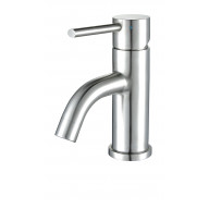 Waterhaus Solid Stainless Steel, Single Hole, Single Lever Lavatory Faucet with Matching Pop-up Waste - Polished Stainless Steel