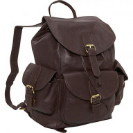 Amerileather Urban Buckle-Flap Backpack