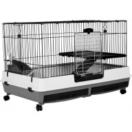 40x25x26 DELUXE 2 Level Small Animal Cage