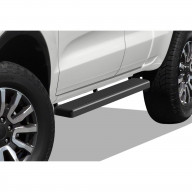 2019-2022 Ford Ranger Super Cab (with 2 Full Size Doors and 2 Suicide Doors) Stainless Steel with 6061 Aluminum Step Pad Black Finish 5-Inch Door to Door Side Step iStep 5 Inch SS