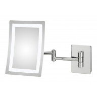 Single-sided LED Rectangular Wall Mirror - Hardwired
