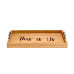 Elegant Designs Decorative Wood Serving Tray w/ Handles, 15.50