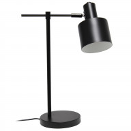 Lalia Home Mid Century Modern Metal Table Lamp, Black