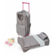 Travel and Tour Trolley Carrier with Bed for 18-inch Dolls - Gray/Stars