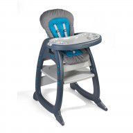 Envee II Baby High Chair with Playtable Conversion - Charcoal/Teal