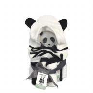 Panda Baby Rayon Viscose Bamboo Bath Essentials - White/Black