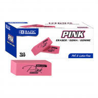 BAZIC Pink Bevel Eraser